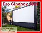 PRO CINEBOX OUTDOOR MOVIE SYSTEM 16x9 Screen Theater DVD Projector 