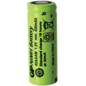 GP 40AAAM Size 2/3AAA Rechargeable Battery 400mAh NiMH Flat Top  