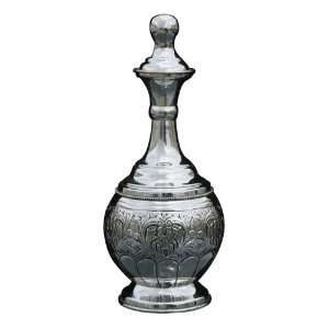  Silver Plated Wine Decanter with Broad Leaves