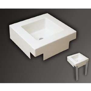    Mitrani LA550 W Titan Quartz Bath Sink White