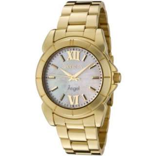 Invicta Womens 0460 Angel Collection 18k Gold Plated Stainless Steel 