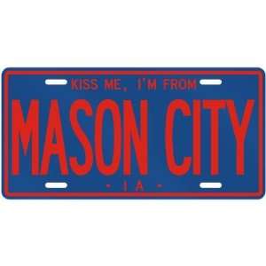   AM FROM MASON CITY  IOWALICENSE PLATE SIGN USA CITY