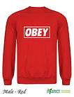 OBEY TAG GRAFFITI Sweatshirt S XXL FREE P&P   Red