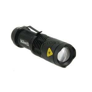  Sipik SK68 Mini Adjustable Zooming LED Flashlight (Black 