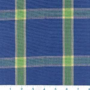   dyed Plaid Nepal Blue/Green Fabric By The Yard Arts, Crafts & Sewing