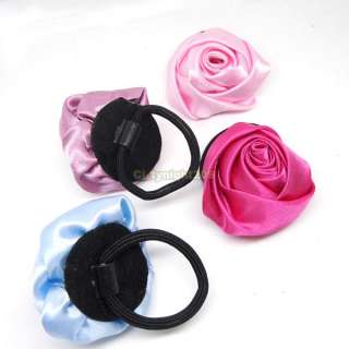 Rose Flower Womens Girl ponytail hair accessories ★  