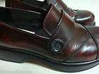   Professional Shoes Loafers Slip Ons Brown Leather 39 8.5 9 Buckle