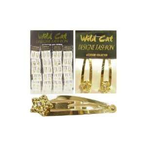  Gold Tone Hair Clip Case Pack 72 Beauty