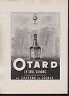 1949 COGNAC OTARD ALCOHOL CASTLE LIQUOR BEVERAGE DRINK