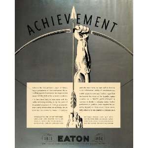  1936 Ad Eaton Products Silver Anniversary Archer Paper 