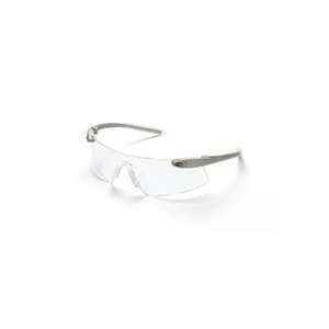   Safety Glasses   Silver Frame And Clear Scratch Resistant Lens   DS140