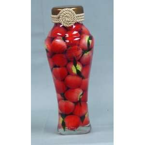  Peaches in Decorative Glass Bottle