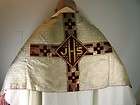 Antique Humeral Veil Vestment Gold Christ Crown Latin