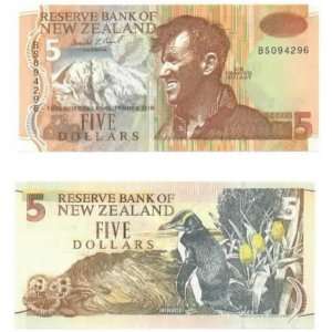    New Zealand ND (1992 ) 5 Dollars, Pick 177a 