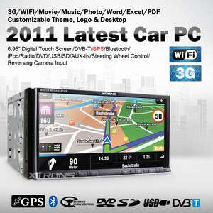   CAR DVD PLAYER GPS TV 3G IPOD SD USB bluetooth Game DVBT by DHL  