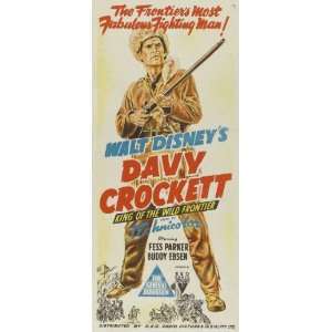 Davy Crockett, King of the Wild Frontier Poster Australian 13x30 Fess 