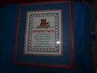 Granmothers are like fine quilts Needlepoint Double Mat Wood Red frame 