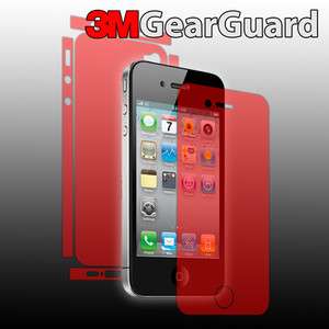 3M Gear Guard Skin Invisible Full Body Shield Case for Apple iPhone 4S 