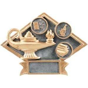   Plaques   Resin Diamond Plaque Lamp Of Learning
