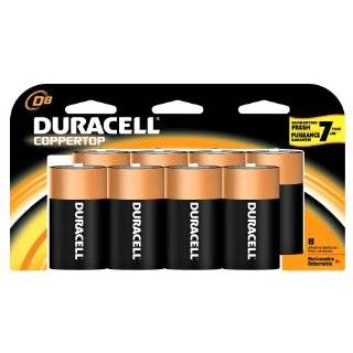 Duracell Coppertop Batteries D, 8 Count by Duracell