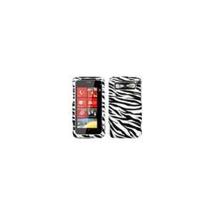  Htc 7 Trophy (CDMA) Zebra Skin Cell Phone Snap on Cover 