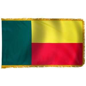  Benin Flag 4X6 Foot Nylon PH and FR Patio, Lawn & Garden