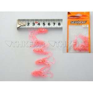  creature red pink insects worm shrimp soft fishing lures Sports