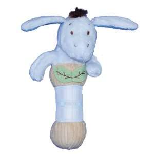    Classic Pooh Plush Stick Baby Rattle   Eeyore Toys & Games