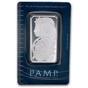  Pamp Suisse 50 Gram   1.6077 oz Silver Bar .999 Fine (In 