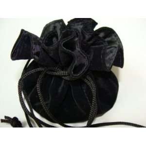  LUXURIOUS BLACK VELVET JEWELRY POUCH & TRAVEL TOTE 