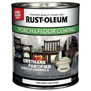   Porch Floor Paint, Pure White Semi Gloss, 1 Quart