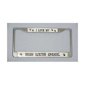  Irish Water Spaniel License Plate Frame