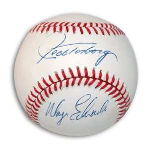 Jeff Torborg & Wayne Edwards Dual Autographed Baseball  