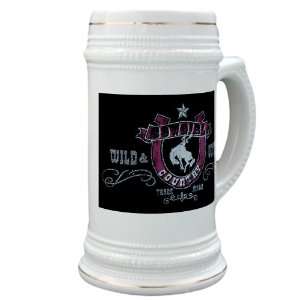   Glass Drink Mug Cup) Cowgirl Country Wild and Untamed 