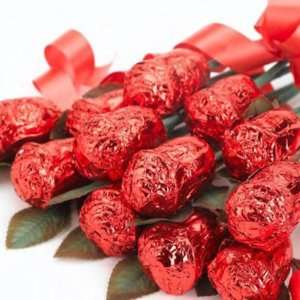 Shakespeares 1 Dozen Chocolate Red Roses  Grocery 