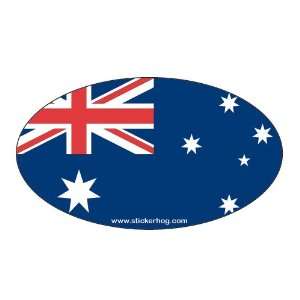 Australia Country Flag Oval bumper sticker decal AUSTRALIAN FLAG
