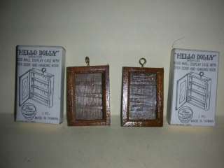 Hello Dolly Miniature Wood Wall Display Cases (#9)  