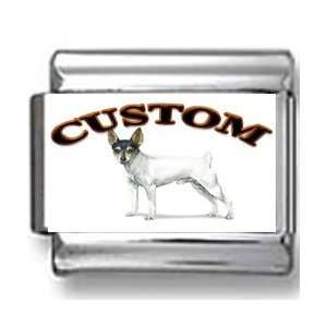  Toy Fox Terrier Dog Custom Photo Italian Charm Jewelry