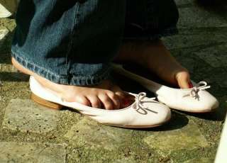 buttery soft leather ballet flats well worn pink trash  