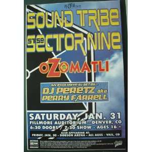  Sound Tribe Sector Nine Ozomatli Fillmore Denver Poster 