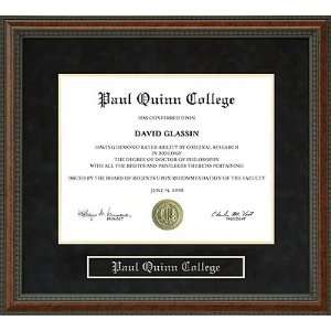 Paul Quinn College (PQC) Diploma Frame 
