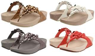 FITFLOP FLEUR WOMENS LEATHER THONG SANDAL SHOES ALL SIZES  