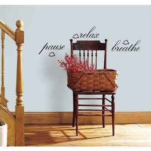  Pause, Relax, Breathe Wall Decals 