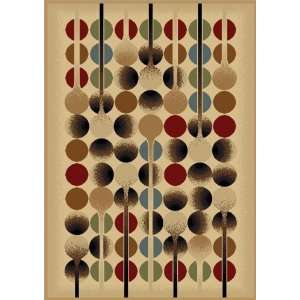   Contemporary Area Rugs Beige 5x8 Act. Sz. 53x75