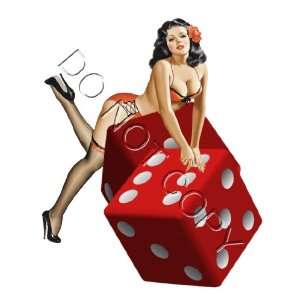 Sexy Dice Pinup Decal Vintage image s249 Musical 