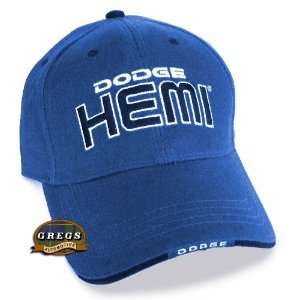 Dodge HEMI Hat Cap in Blue (Apparel Clothing)