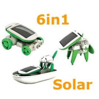   IN 1 Solar Car Dog Airboat AirPlane Car Robot DIY Solar Toy Kit  