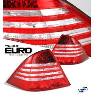   2000 2005 S Class   W220 Red/Clear Led Taillight Led Performance
