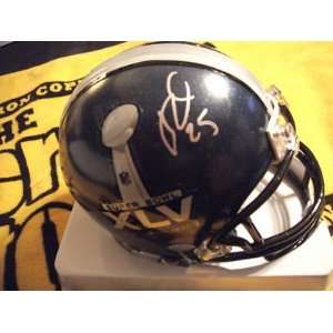  Ryan Clark Steelers signed Super Bowl XLV mini helmet 