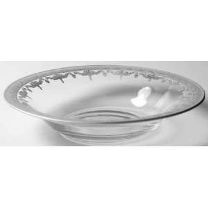 Arte Italica Vetro Silver Individual Pasta Bowl, Crystal Tableware 